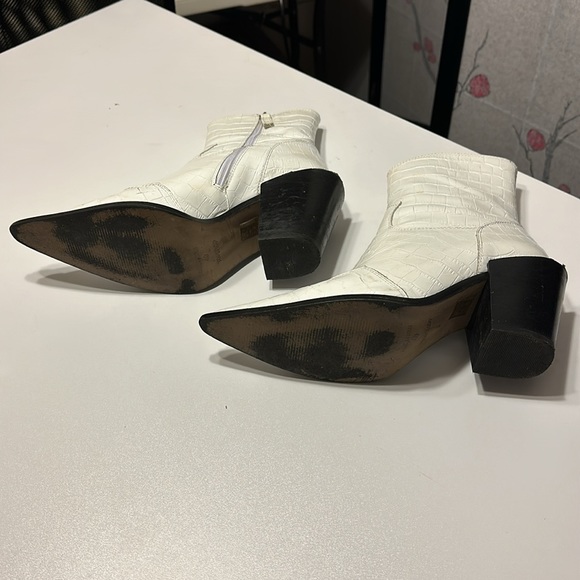 Top Shop White Gator Cowboy Boots size 40 - Picture 7 of 8